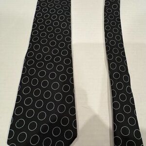 Geoffrey Beene Black Polka Dot Tie